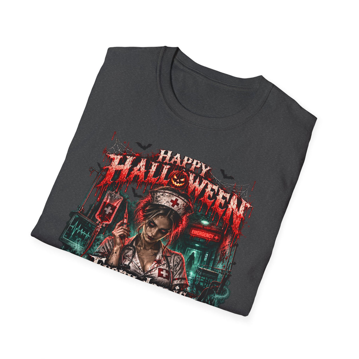 Halloween Nurse T-Shirt — "Every Day is Scary When I’m On Duty" Horror Medical Tee