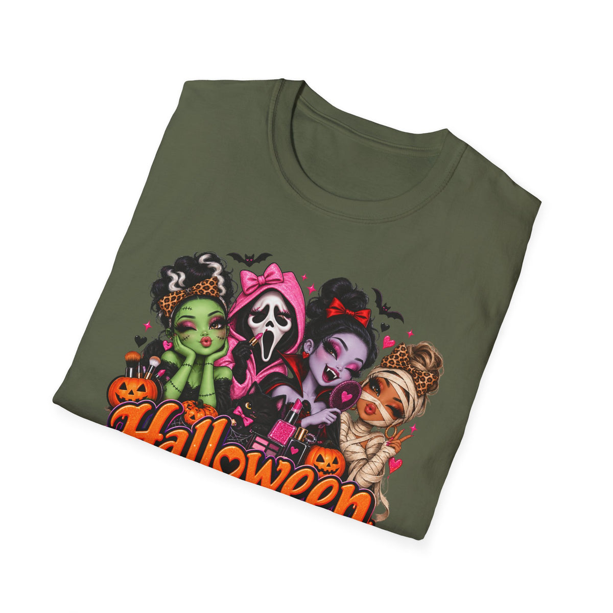 Halloween Pretty T-Shirt — Cute Scary Girls Graphic Tee ("Halloween is the Only Day I Get to Feel Pretty")