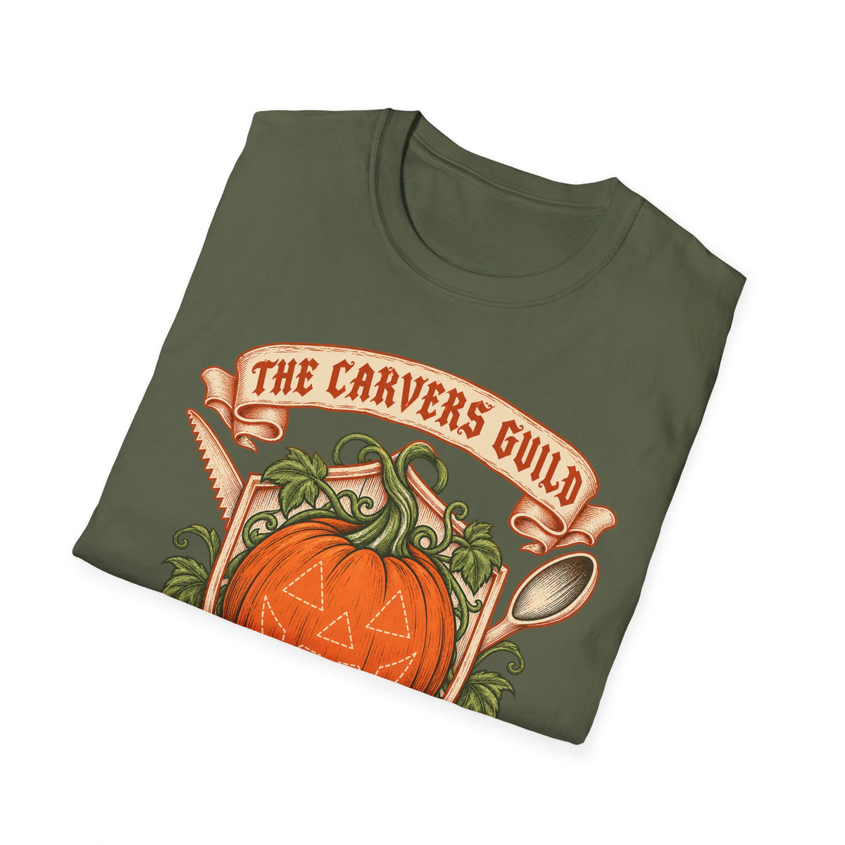 Carvers Guild Pumpkin Carving T-Shirt — Halloween Jack-O'-Lantern Design