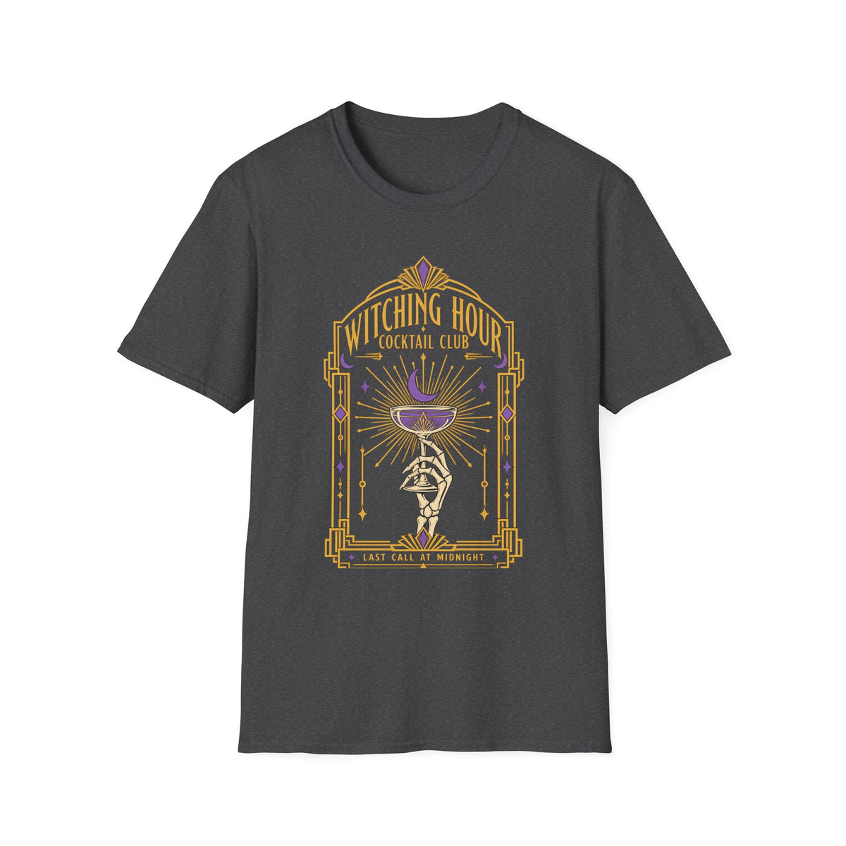 Witching Hour Cocktail Club T-Shirt — Vintage Occult Bar Tee