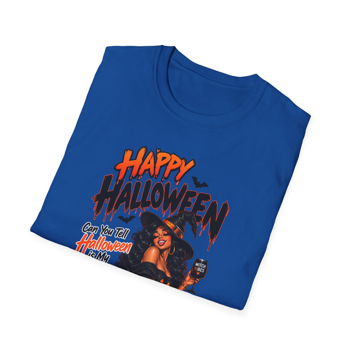 Happy Halloween Witch Pumpkin T-Shirt — Retro Pinup Halloween Graphic Tee