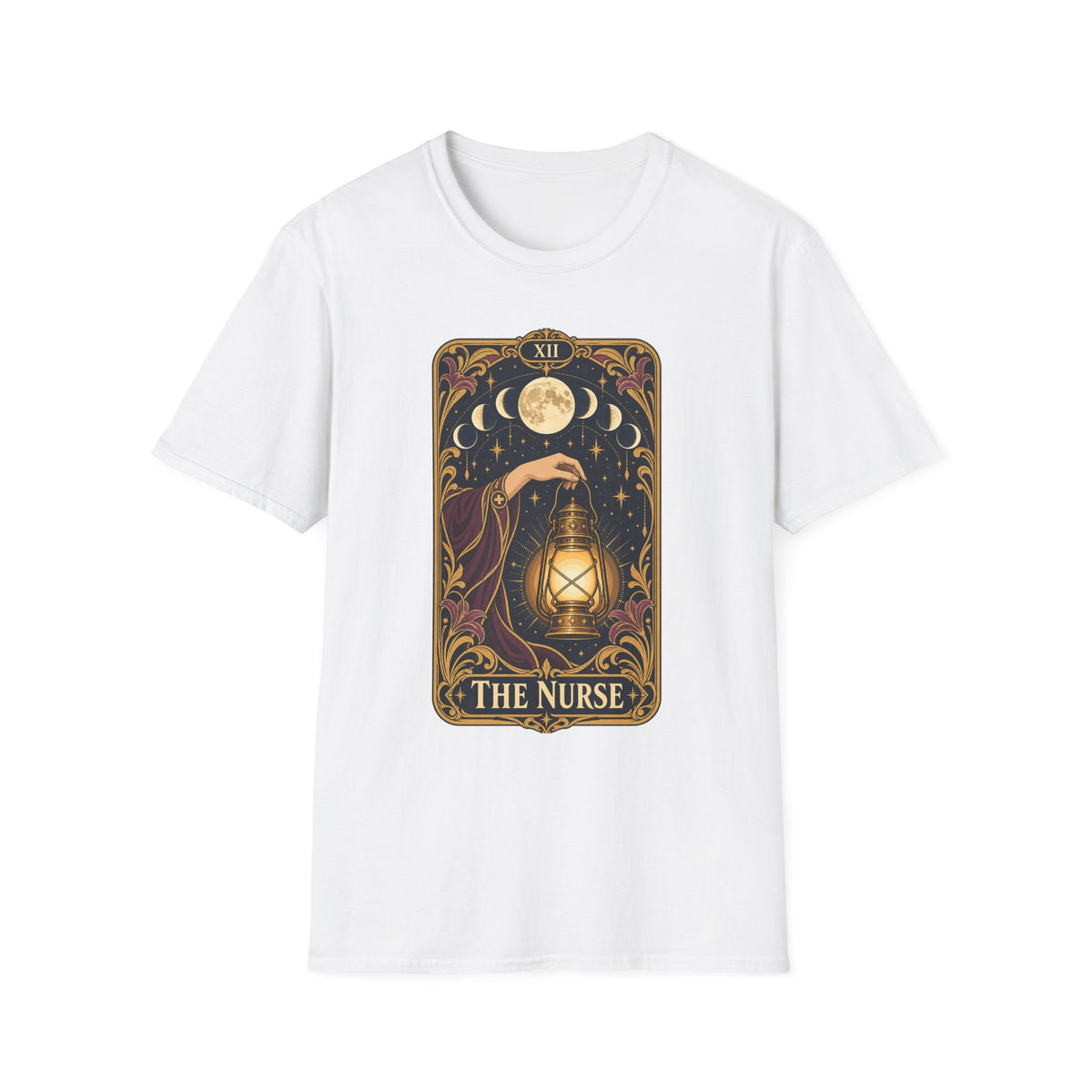 Nurse Tarot Card T-Shirt — 'The Nurse' Lantern Moon Illustration