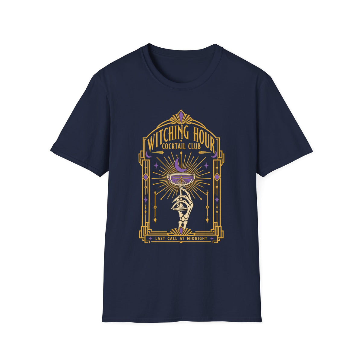 Witching Hour Cocktail Club T-Shirt — Vintage Occult Bar Tee