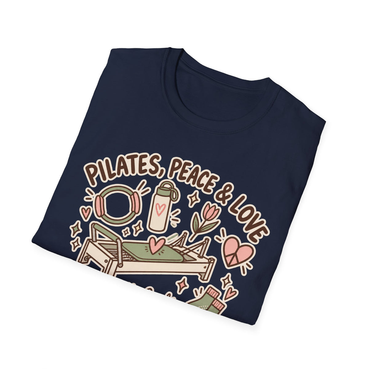 Pilates Peace & Love T-Shirt — Pilates Instructor & Enthusiast Tee