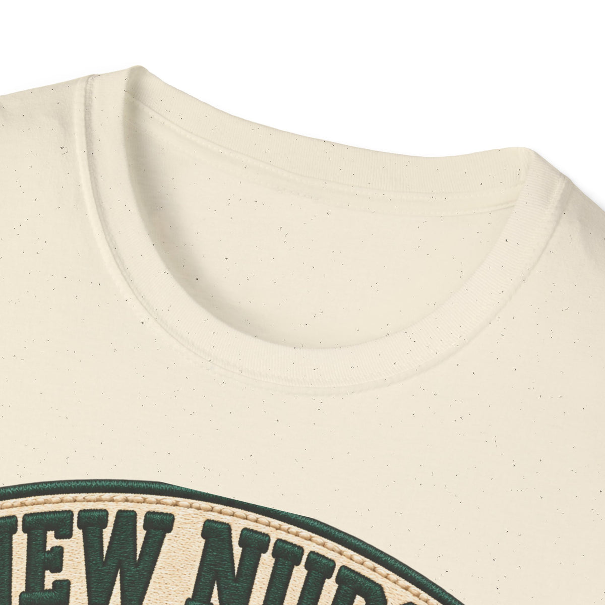 New Nurse Badge T-Shirt — "New Nurse" Vintage Patch Graphic Tee for Nursing Graduates