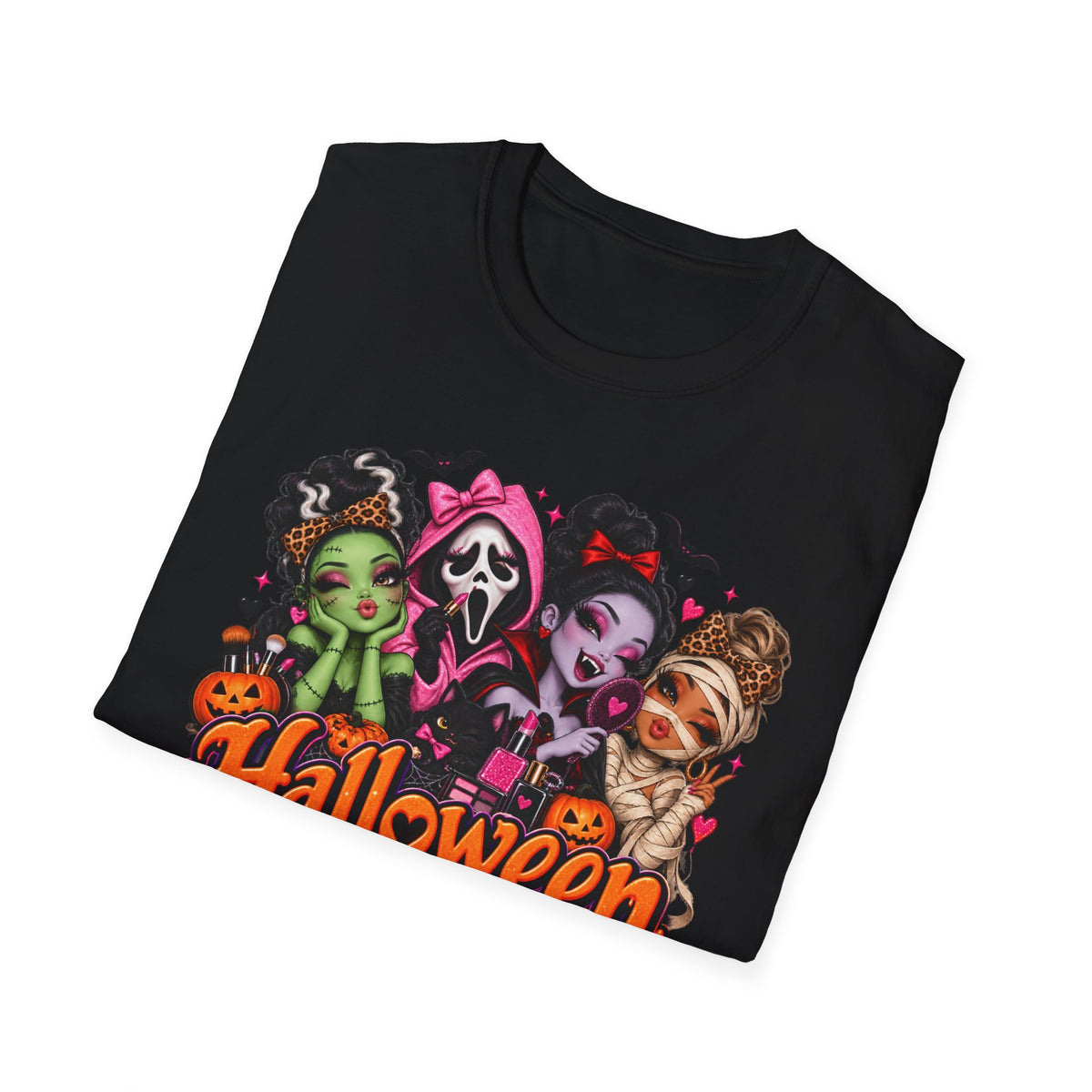 Halloween Pretty T-Shirt — Cute Scary Girls Graphic Tee ("Halloween is the Only Day I Get to Feel Pretty")