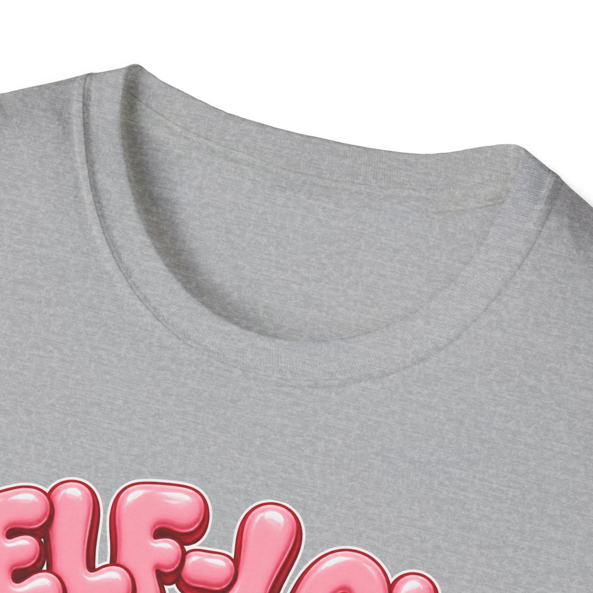 Self-Love Is My Workout T-Shirt — Cute Pink Bubble Text Tee for Women & Teens