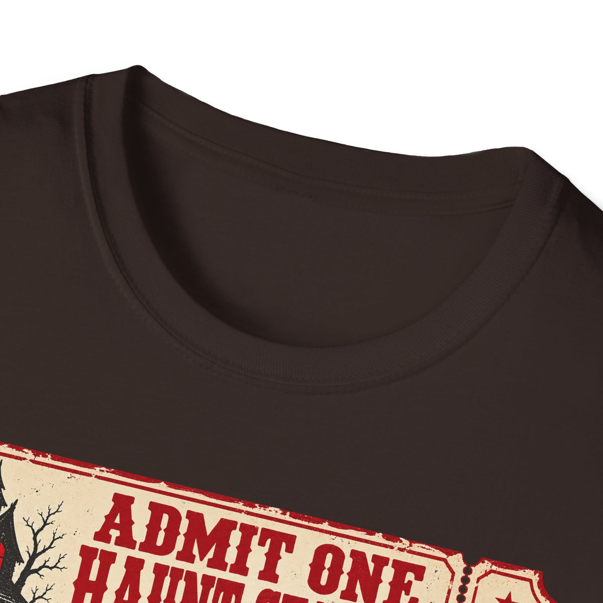 Haunt Season Ticket T-Shirt — "Admit One Haunt Season" Vintage Halloween Tee