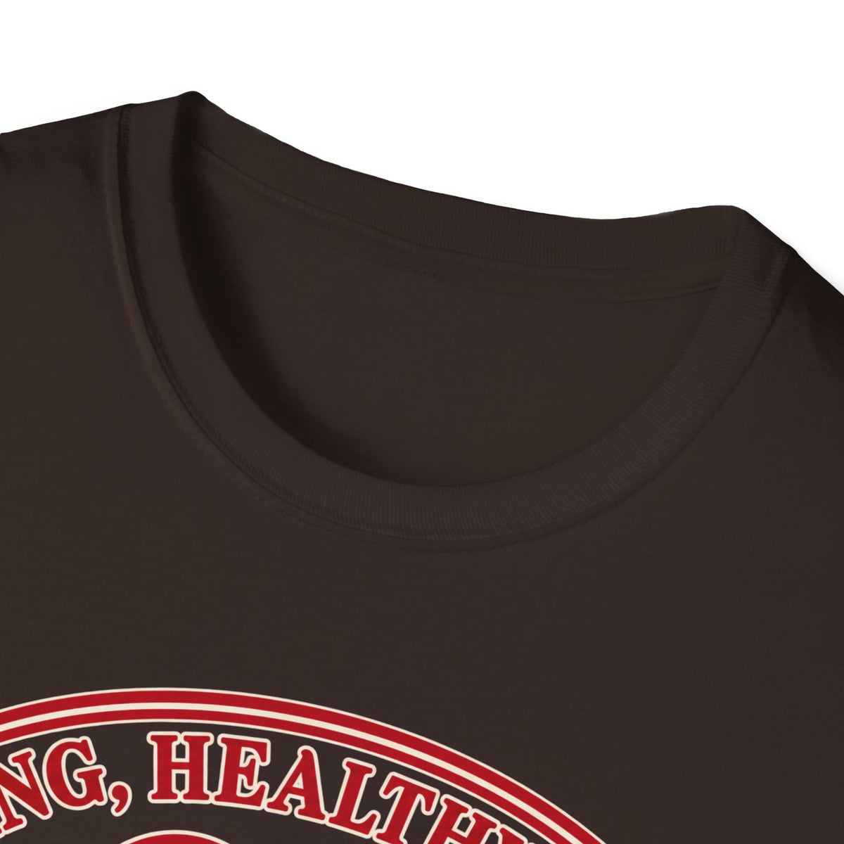Cuddle Junkie T‑Shirt — "Loving, Healthy Heart" Heartbeat Graphic