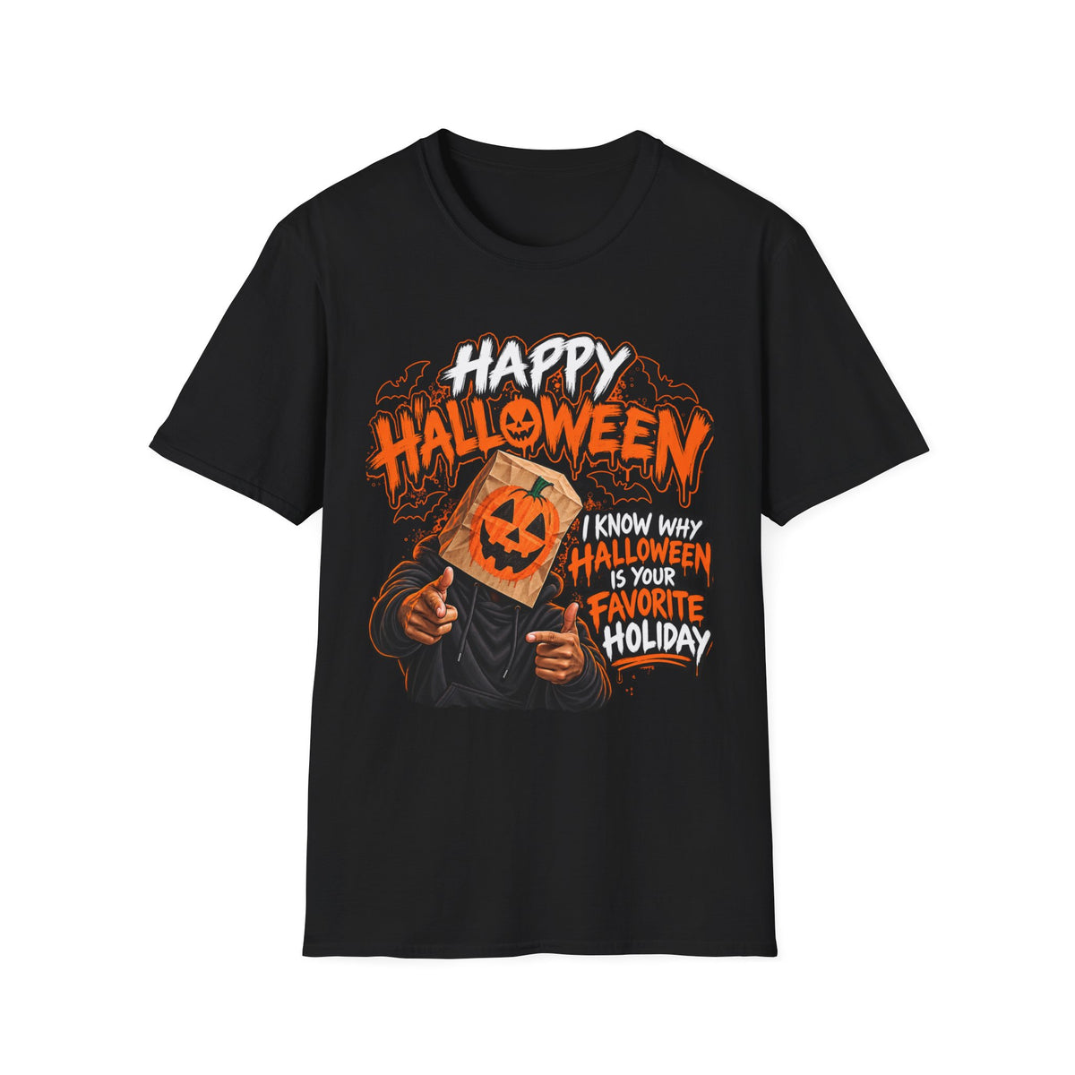 Happy Halloween Pumpkin Head T-Shirt — I Know Why Halloween Is Your Favorite Holiday