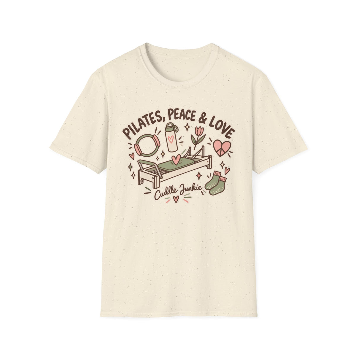 Pilates Peace & Love T-Shirt — Pilates Instructor & Enthusiast Tee
