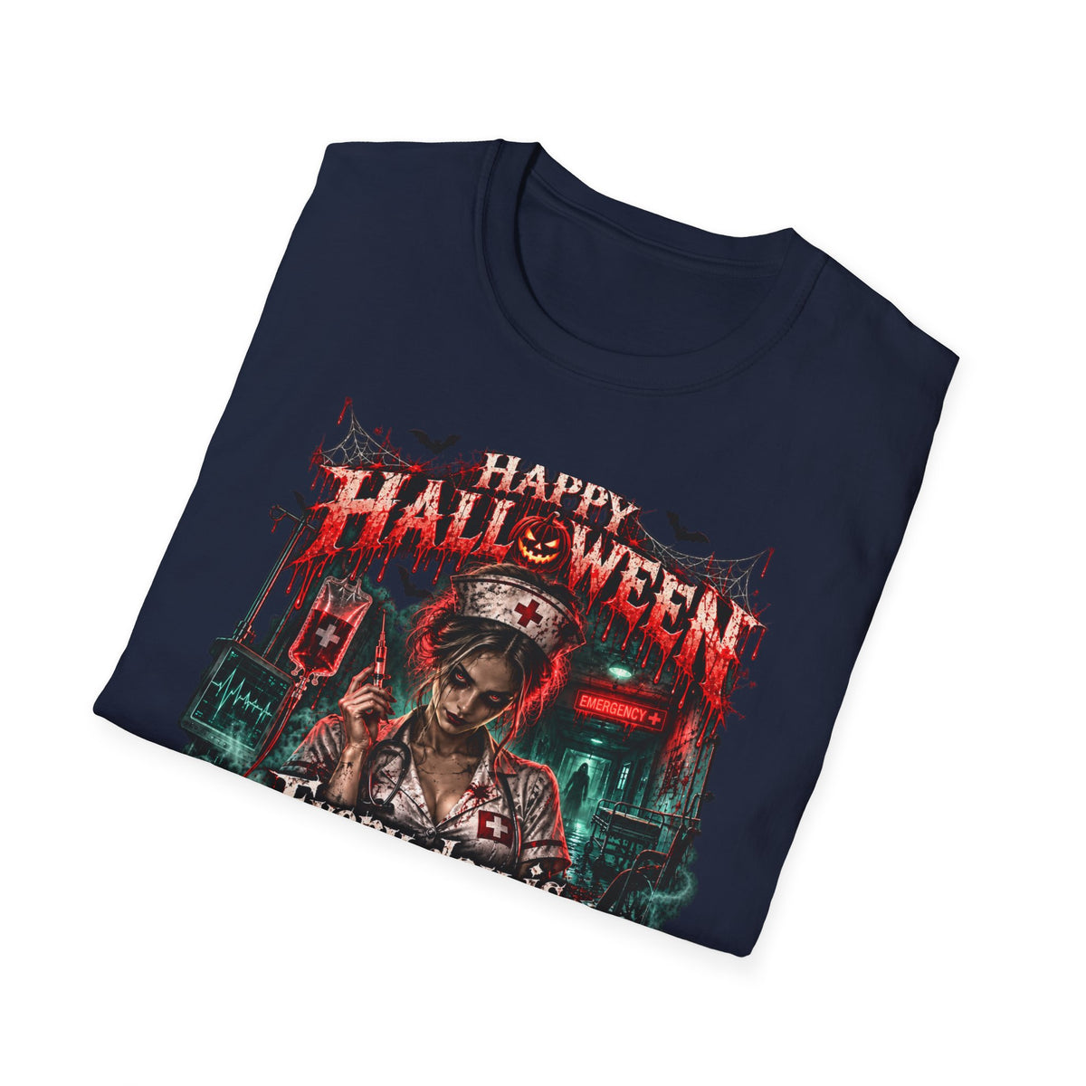 Halloween Nurse T-Shirt — "Every Day is Scary When I’m On Duty" Horror Medical Tee