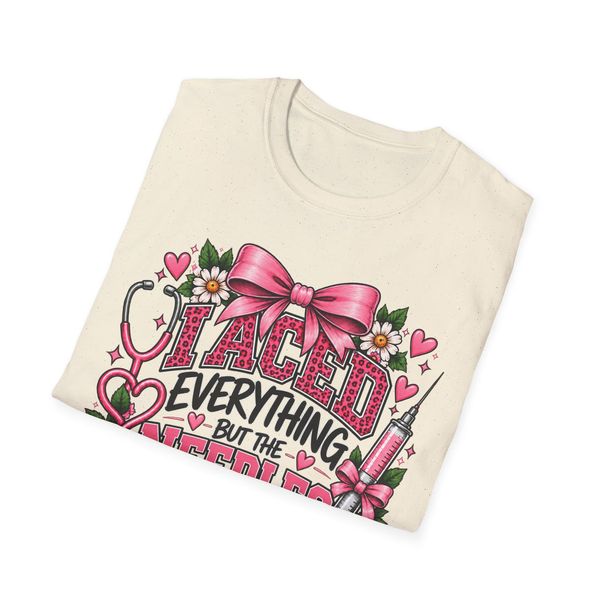 I Aced Everything But The Needles Part T-Shirt — Nurse RN Cute Floral Graduation Gift