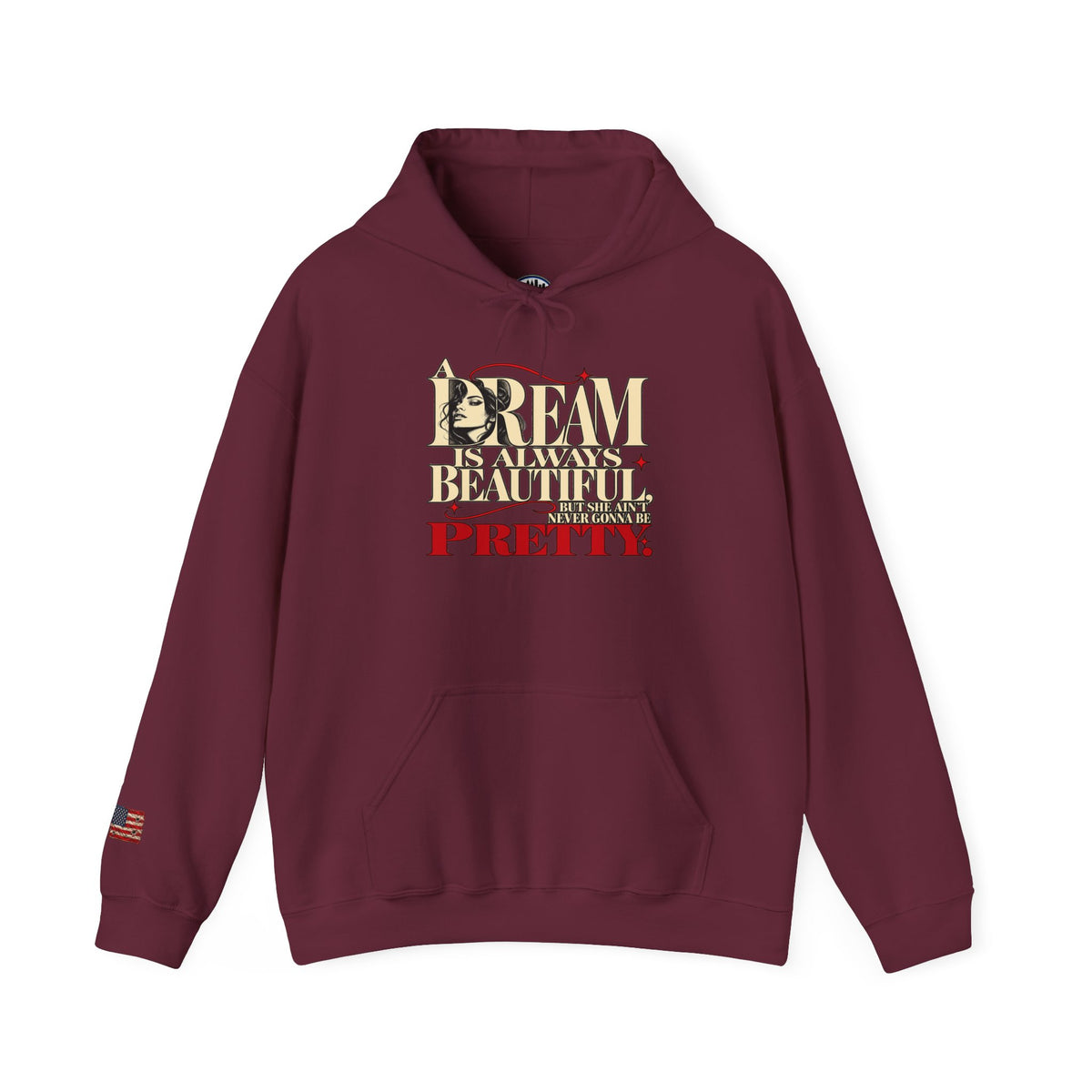 Dream Big Pretty Inspirational Graphic Hoodie