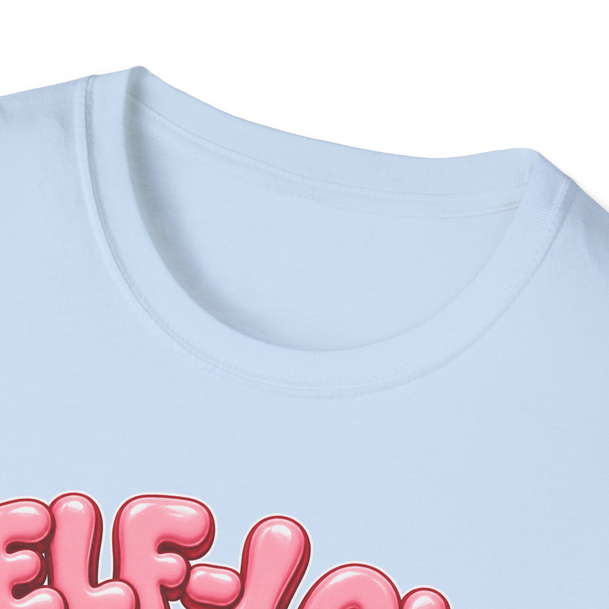 Self-Love Is My Workout T-Shirt — Cute Pink Bubble Text Tee for Women & Teens