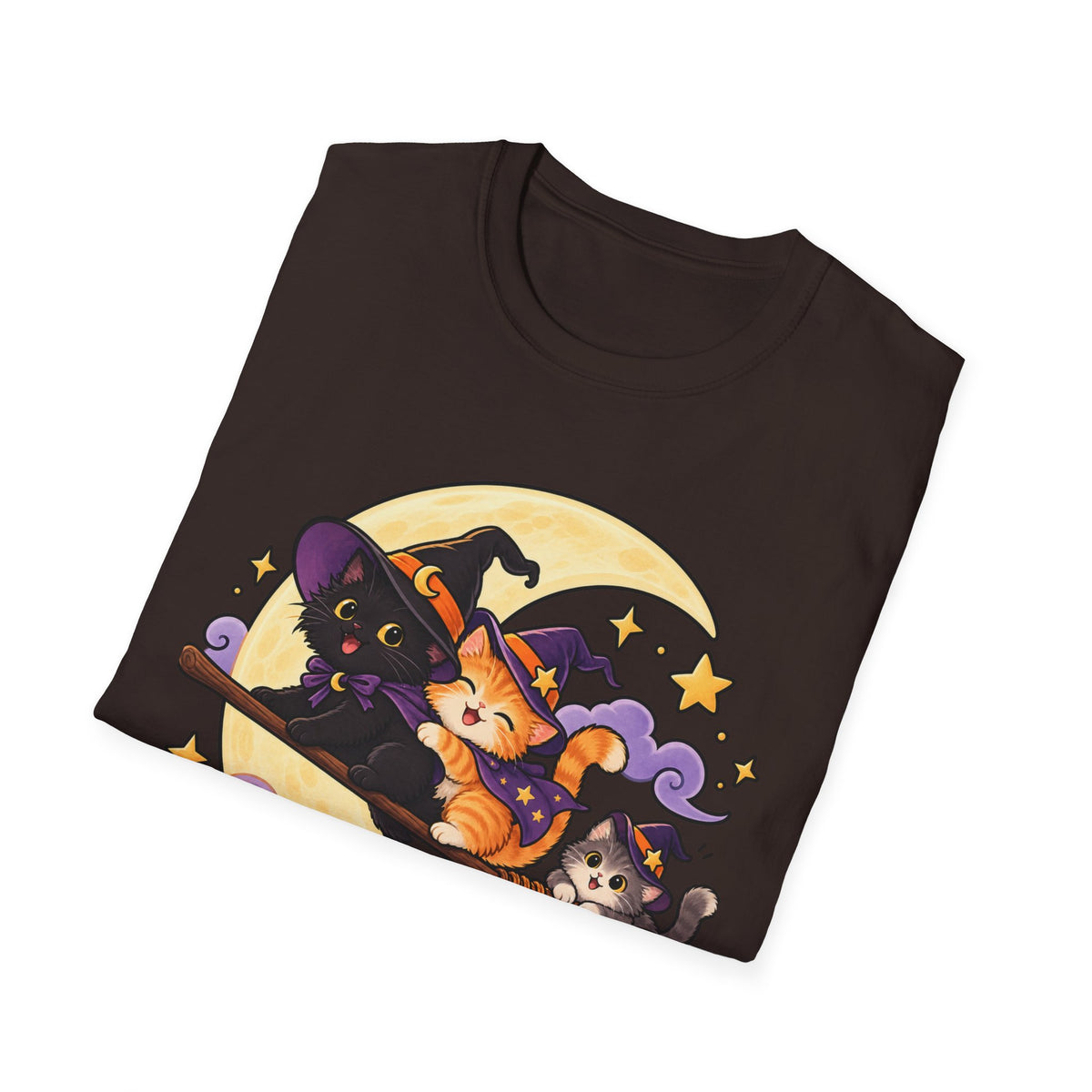 Tiny Coven Witch T-Shirt — Cute Halloween Cat Witches Graphic Tee