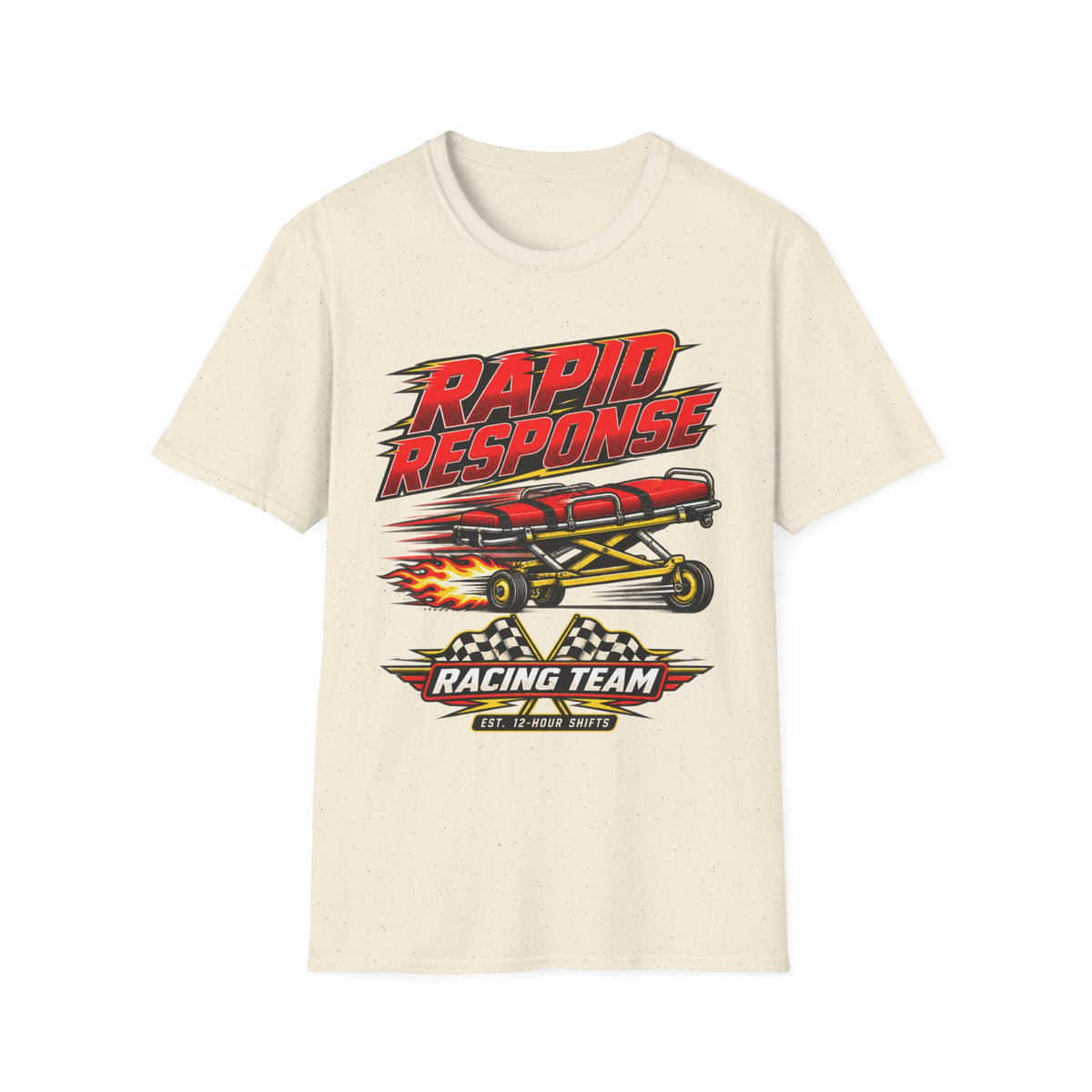 Rapid Response Racing Team T-Shirt — Vintage Dragster Airplane Graphic