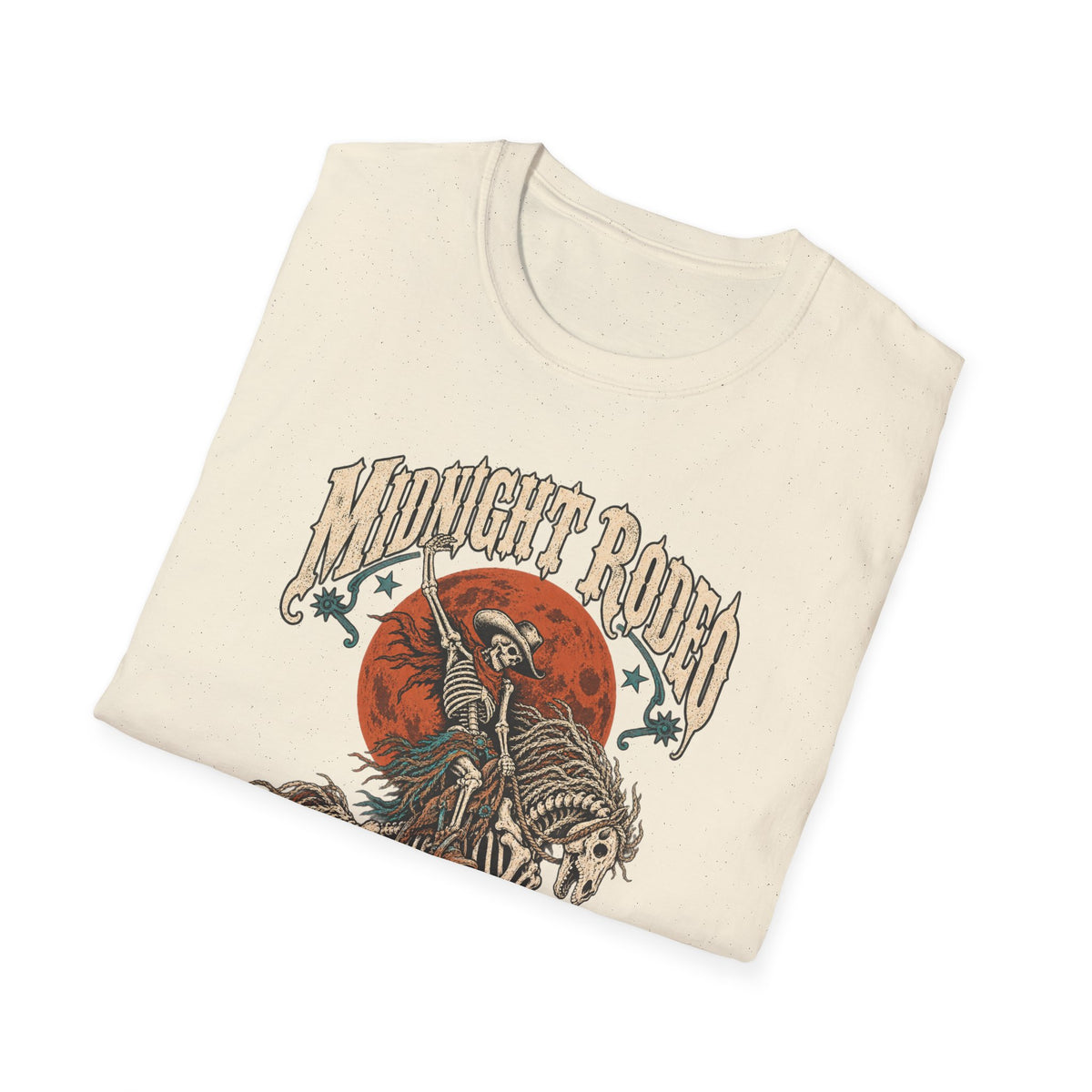Midnight Rodeo T-Shirt — Skull Cowboy Horse Graphic Tee