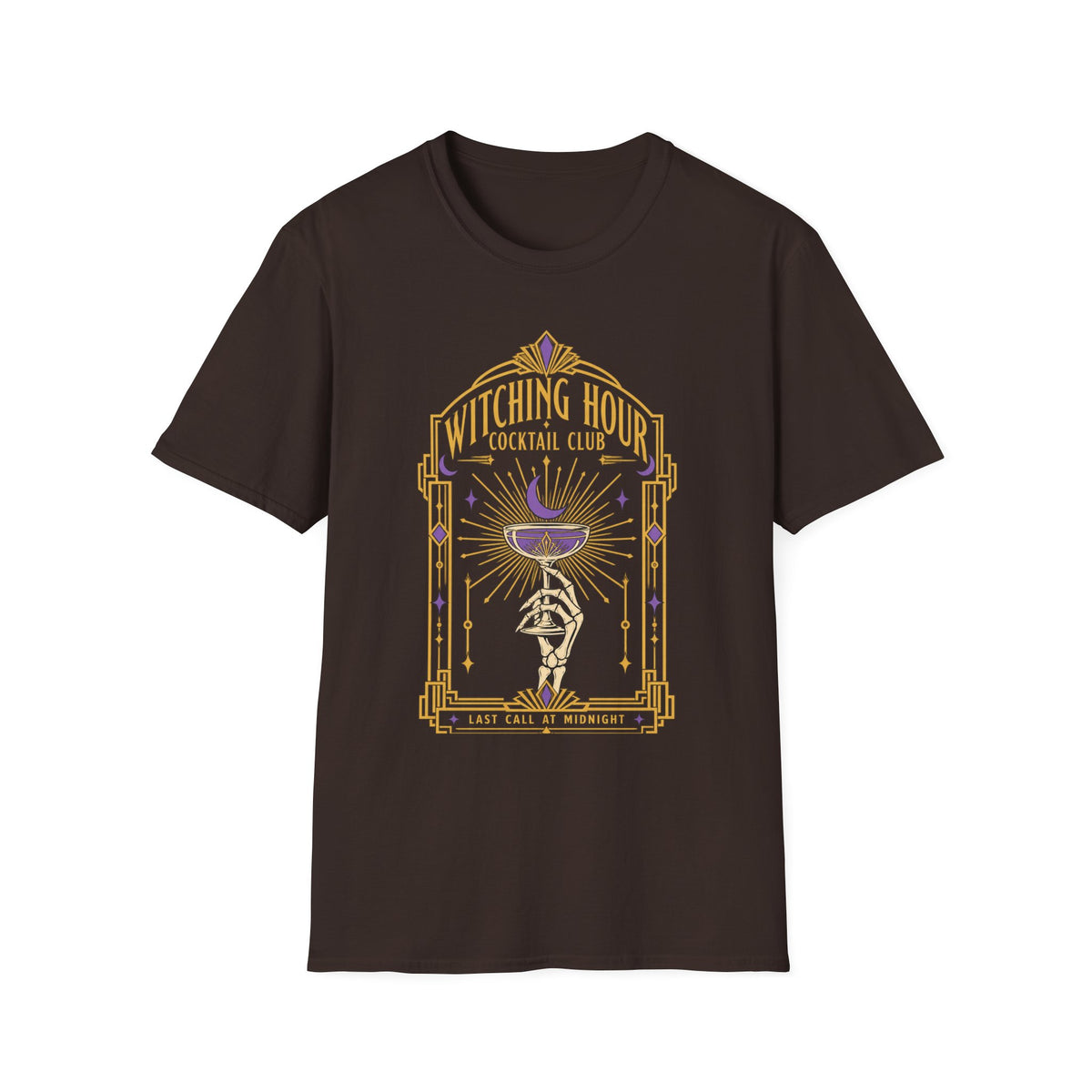 Witching Hour Cocktail Club T-Shirt — Vintage Occult Bar Tee