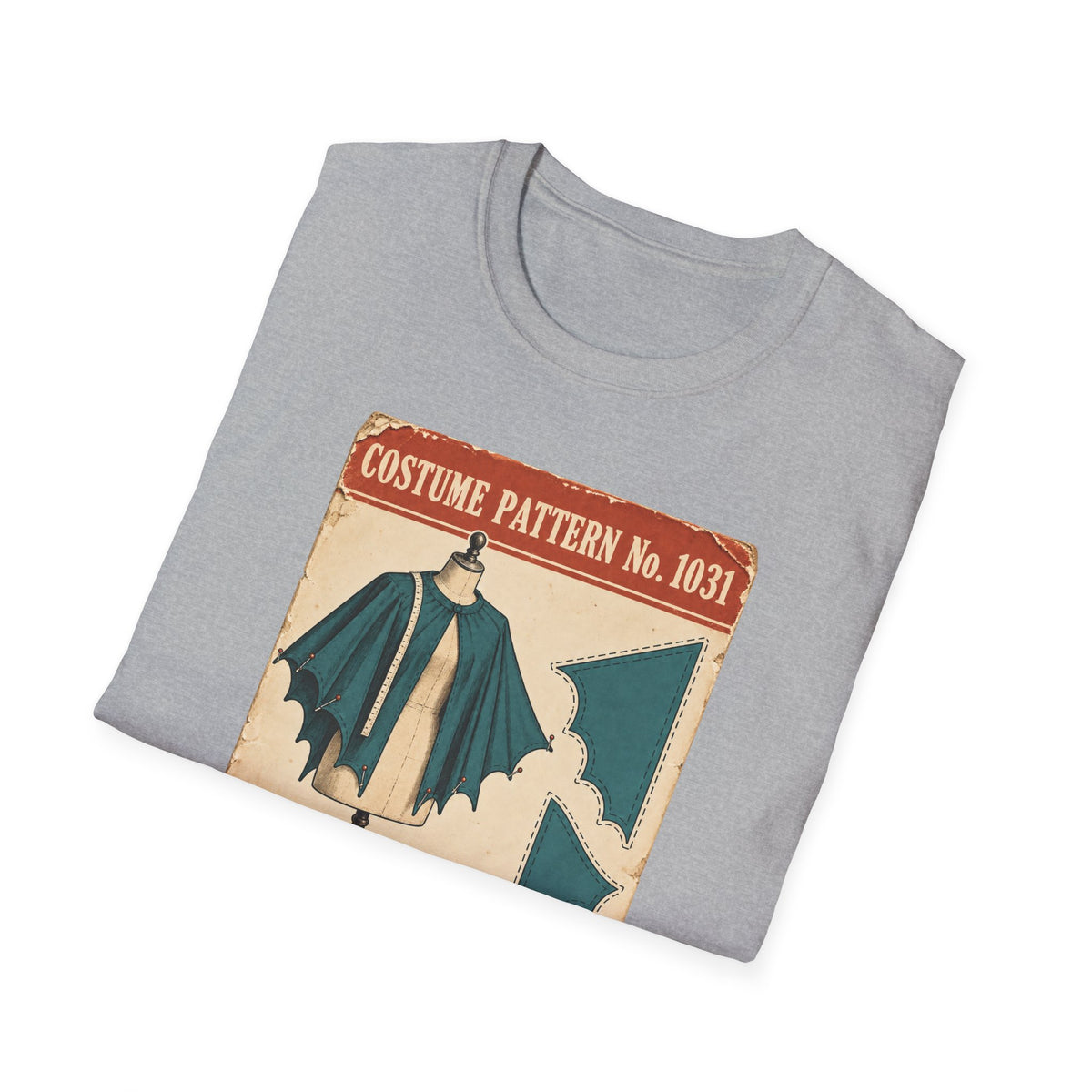 Vintage Costume Pattern T-Shirt — 'Costume Pattern No. 1031' Retro Halloween Tee