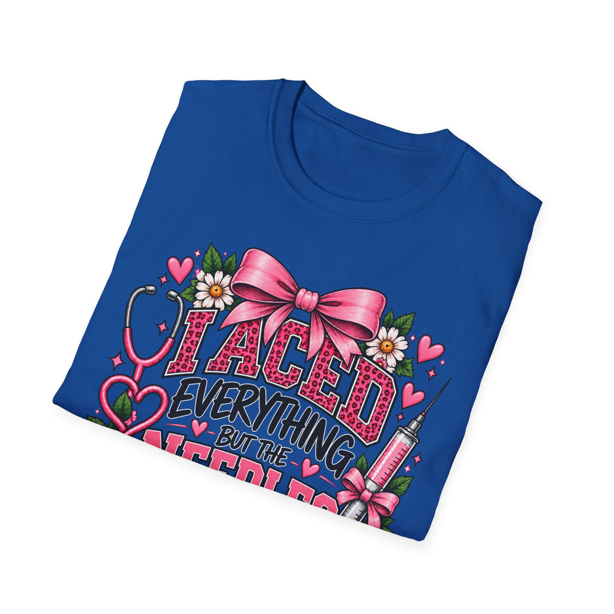 I Aced Everything But The Needles Part T-Shirt — Nurse RN Cute Floral Graduation Gift