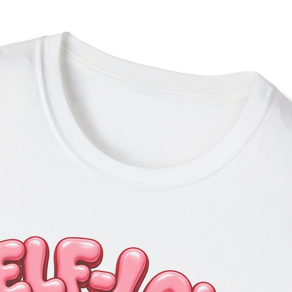 Self-Love Is My Workout T-Shirt — Cute Pink Bubble Text Tee for Women & Teens