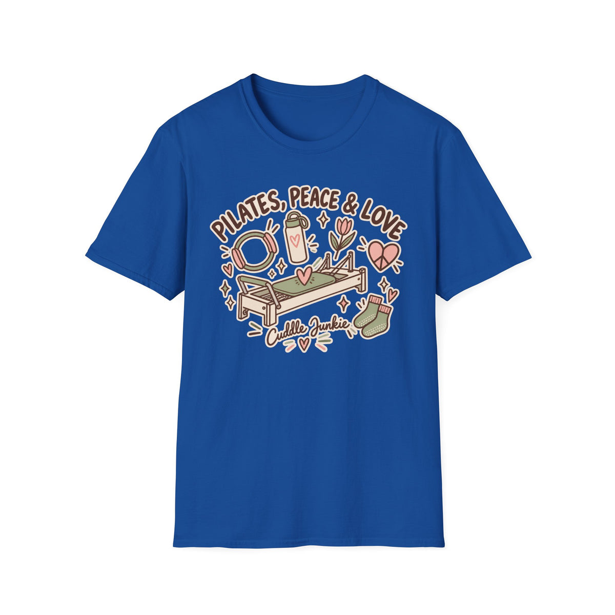 Pilates Peace & Love T-Shirt — Pilates Instructor & Enthusiast Tee