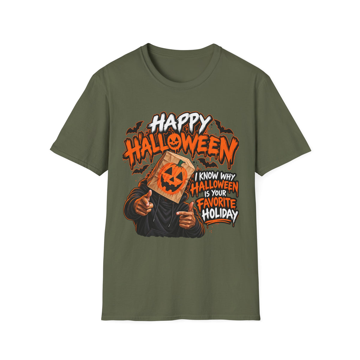 Happy Halloween Pumpkin Head T-Shirt — I Know Why Halloween Is Your Favorite Holiday