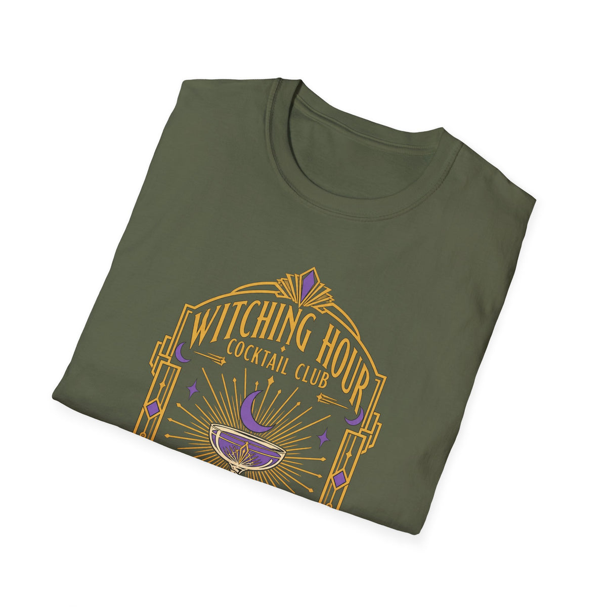 Witching Hour Cocktail Club T-Shirt — Vintage Occult Bar Tee