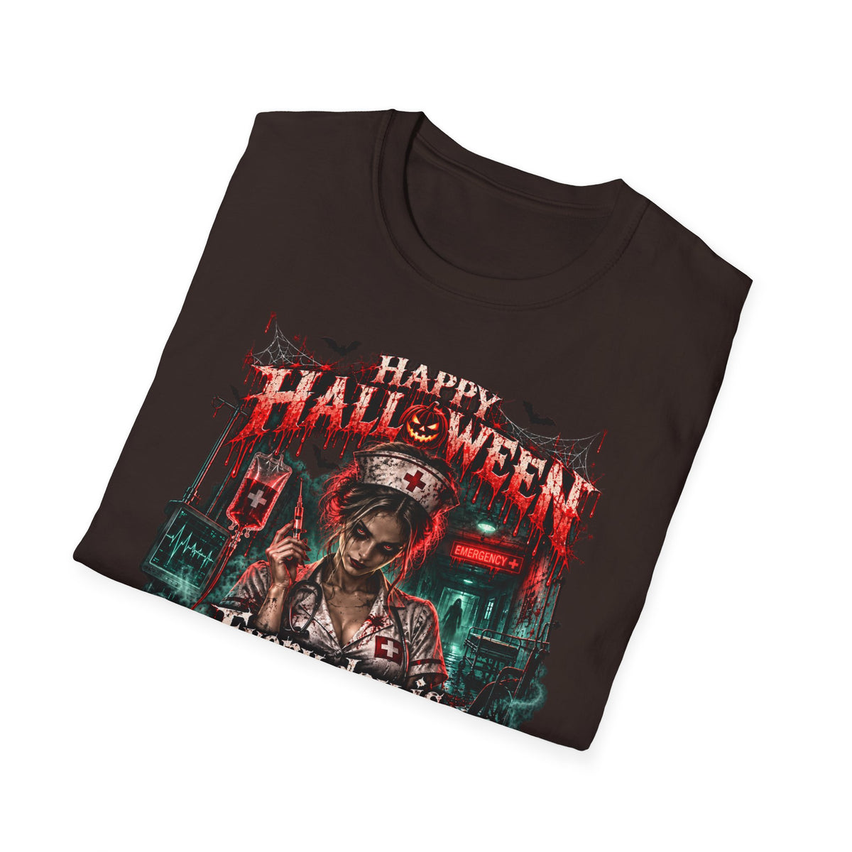 Halloween Nurse T-Shirt — "Every Day is Scary When I’m On Duty" Horror Medical Tee