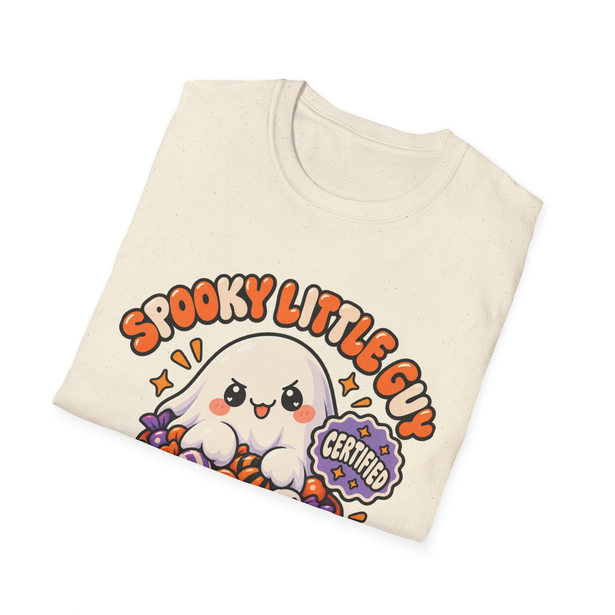 Spooky Little Guy T-Shirt — Halloween Ghost in Jack-O'-Lantern Graphic