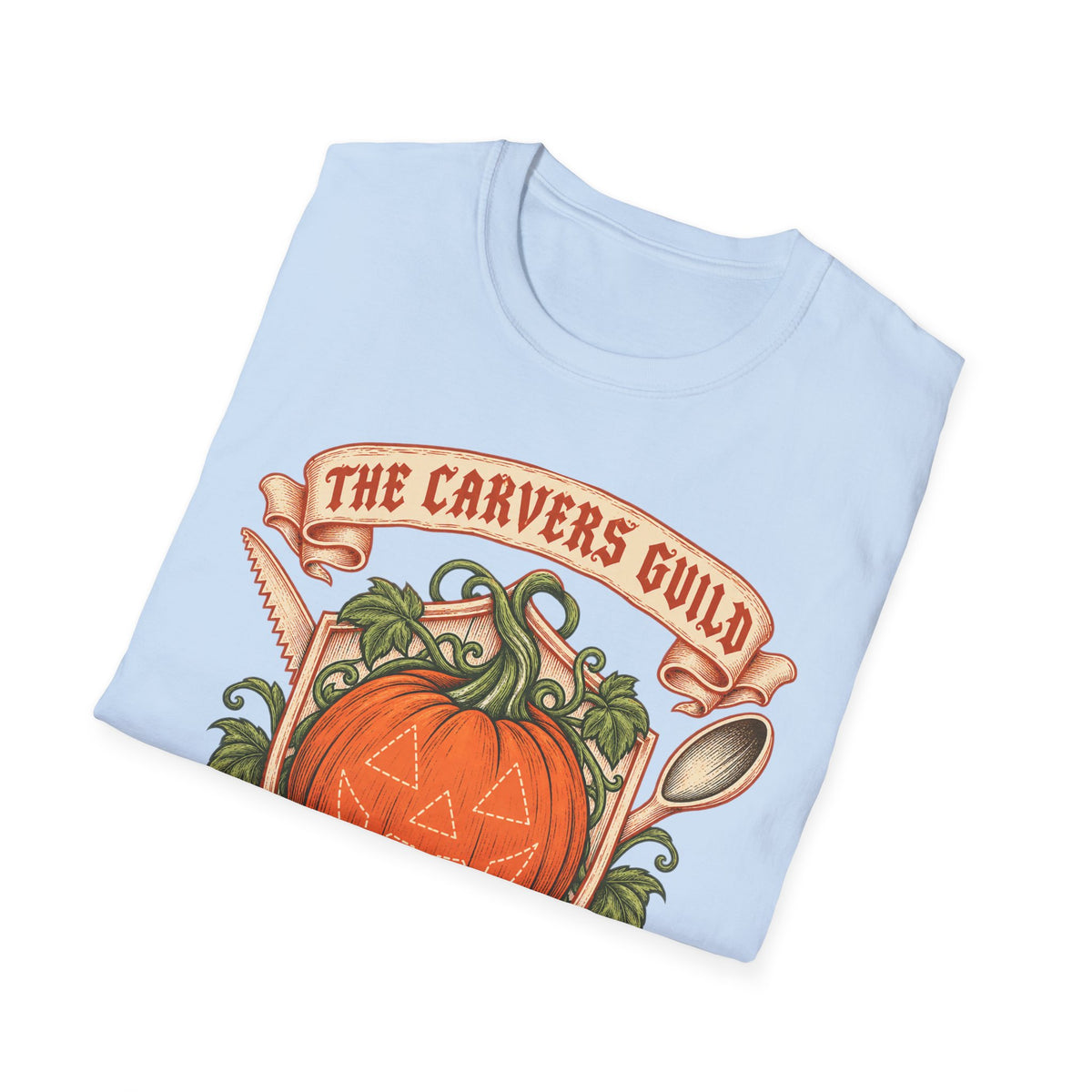 Carvers Guild Pumpkin Carving T-Shirt — Halloween Jack-O'-Lantern Design