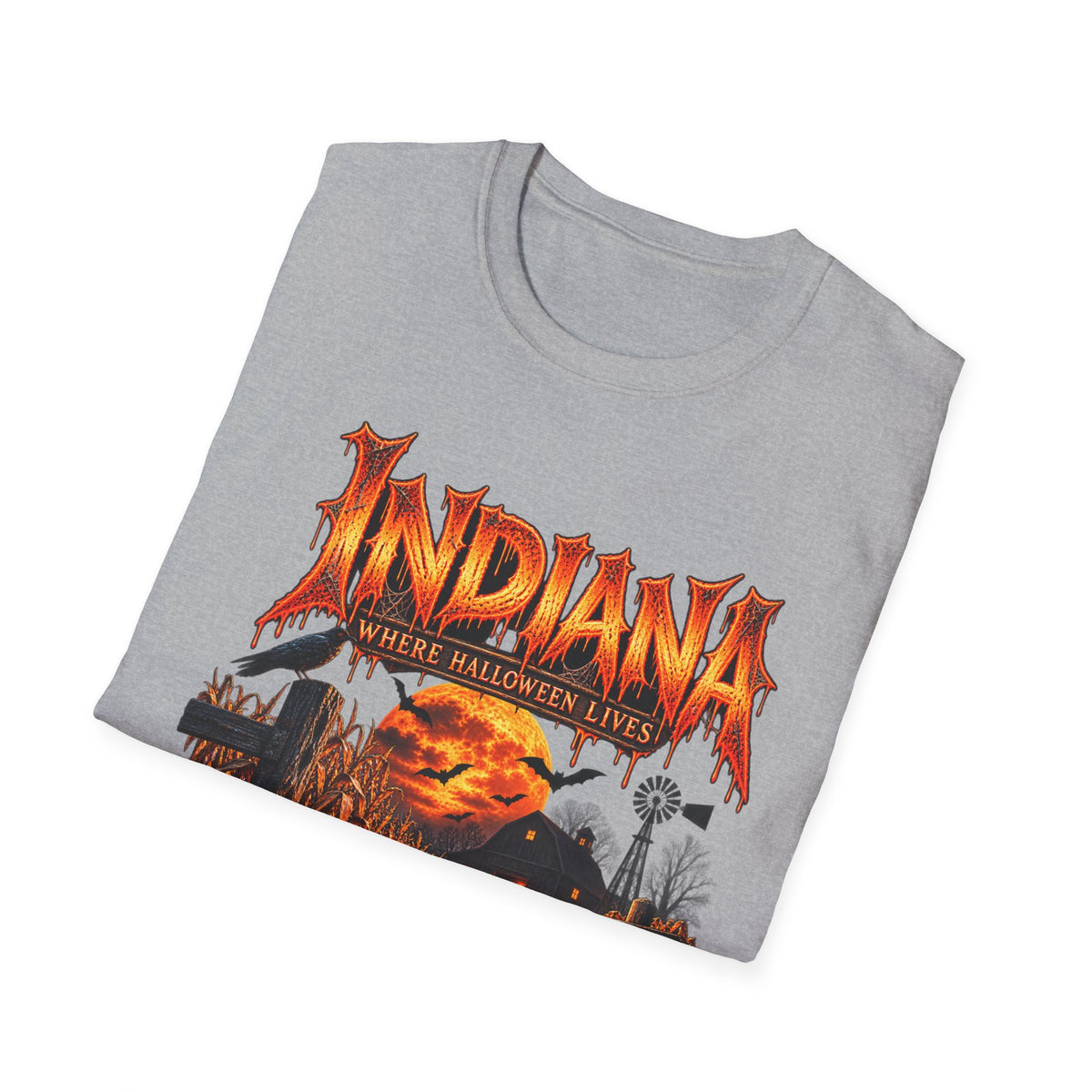 Indiana Halloween T-Shirt — Where Halloween Lives Pumpkin Night Tee