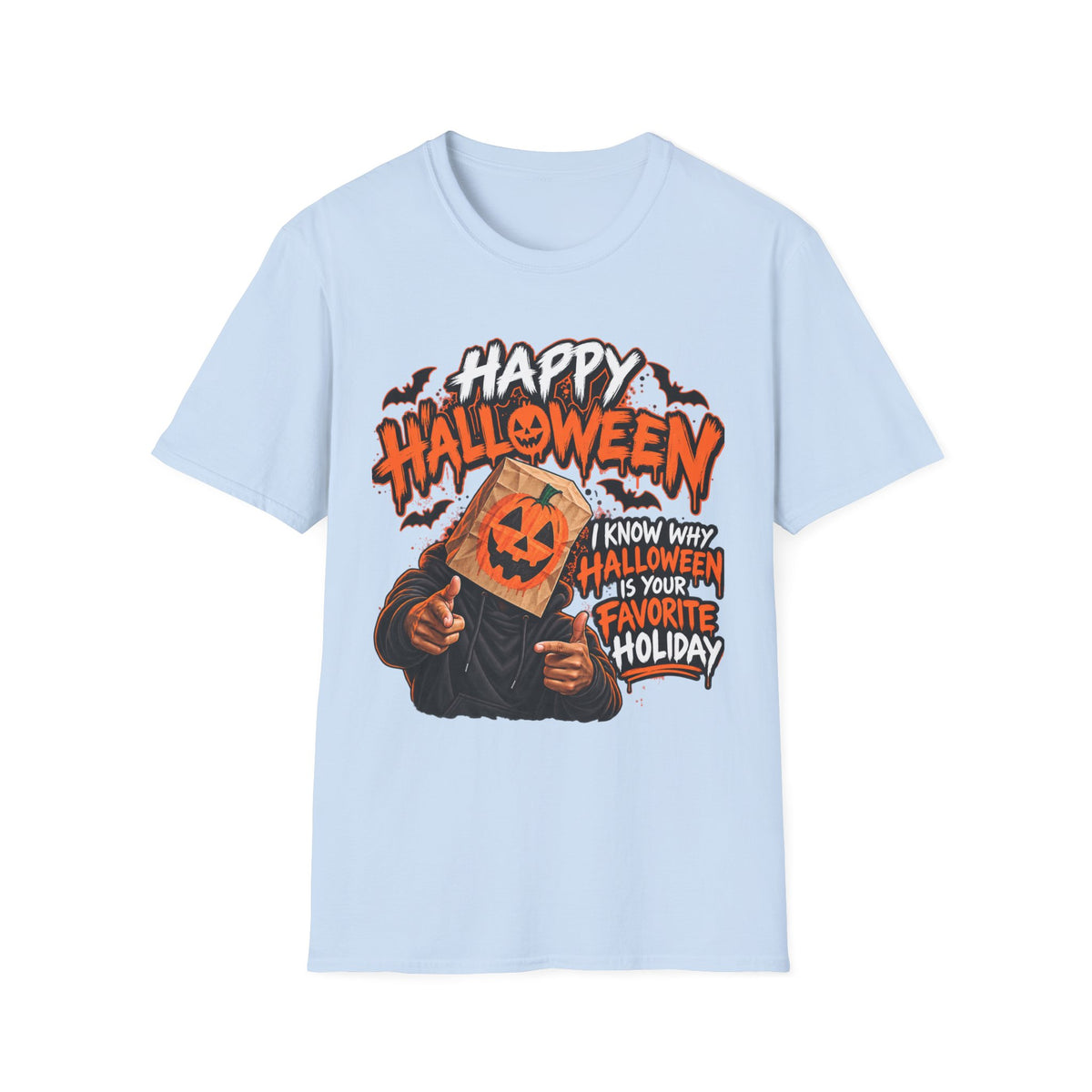 Happy Halloween Pumpkin Head T-Shirt — I Know Why Halloween Is Your Favorite Holiday