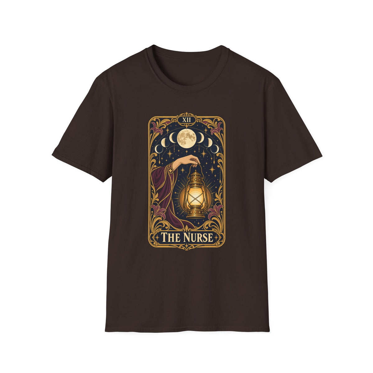 Nurse Tarot Card T-Shirt — 'The Nurse' Lantern Moon Illustration