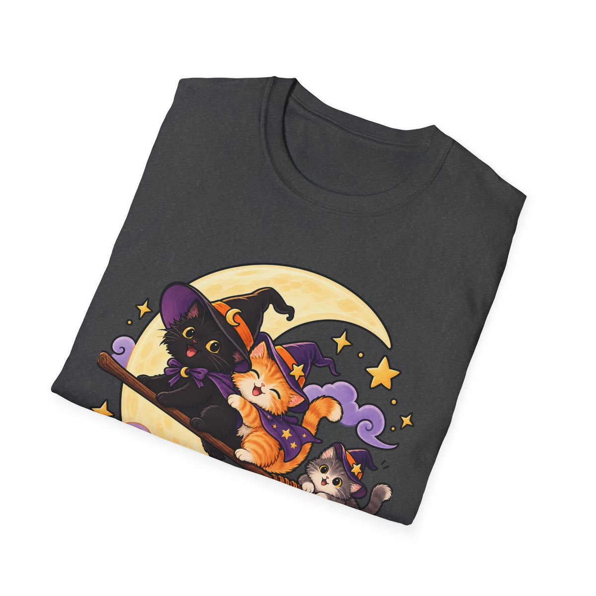 Tiny Coven Witch T-Shirt — Cute Halloween Cat Witches Graphic Tee