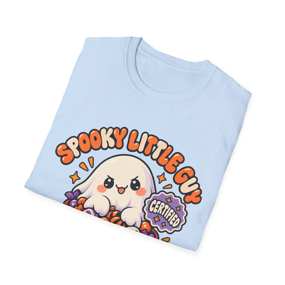 Spooky Little Guy T-Shirt — Halloween Ghost in Jack-O'-Lantern Graphic