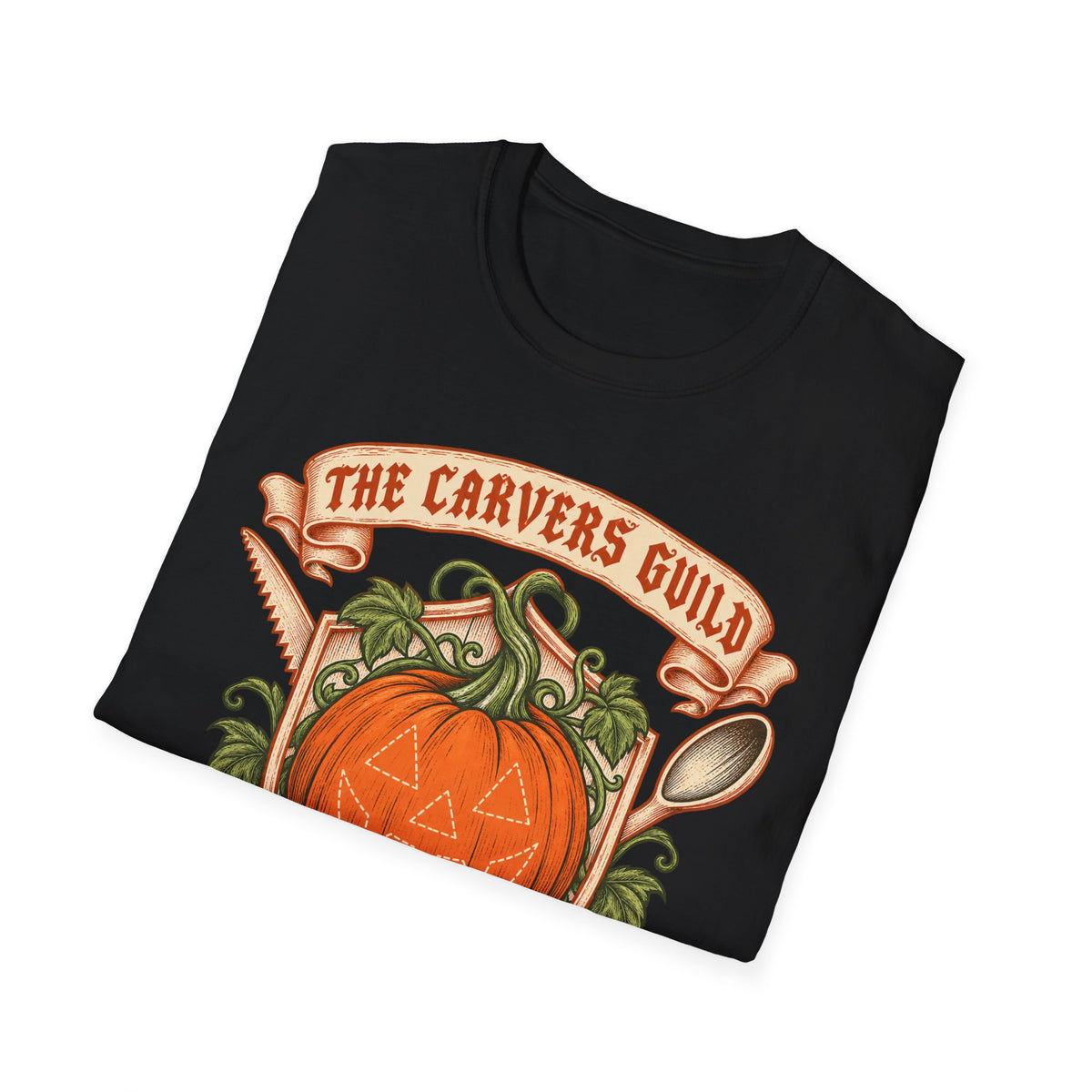 Carvers Guild Pumpkin Carving T-Shirt — Halloween Jack-O'-Lantern Design