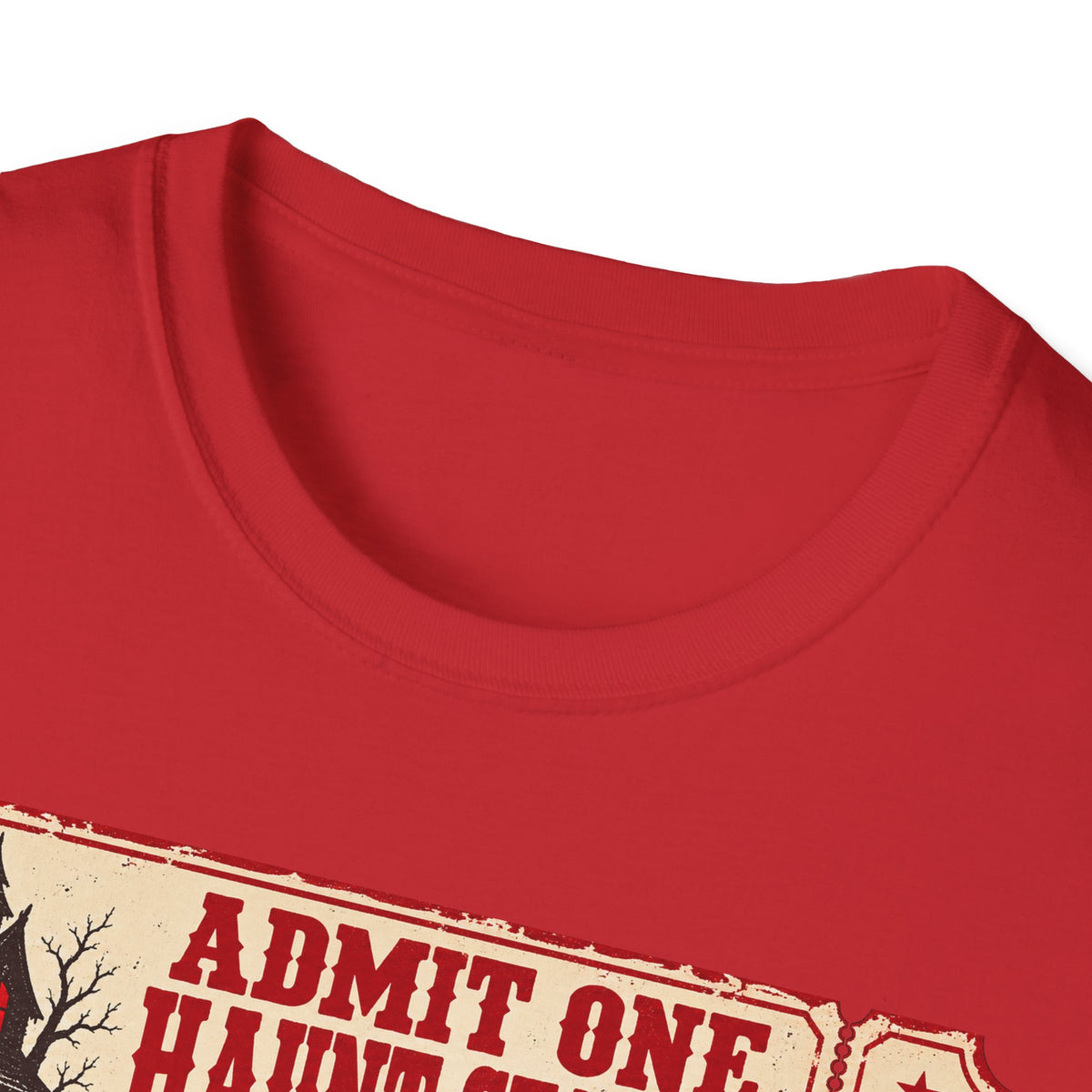 Haunt Season Ticket T-Shirt — "Admit One Haunt Season" Vintage Halloween Tee