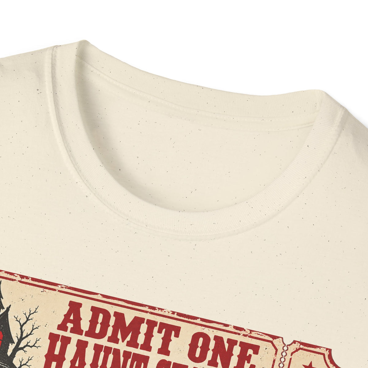 Haunt Season Ticket T-Shirt — "Admit One Haunt Season" Vintage Halloween Tee