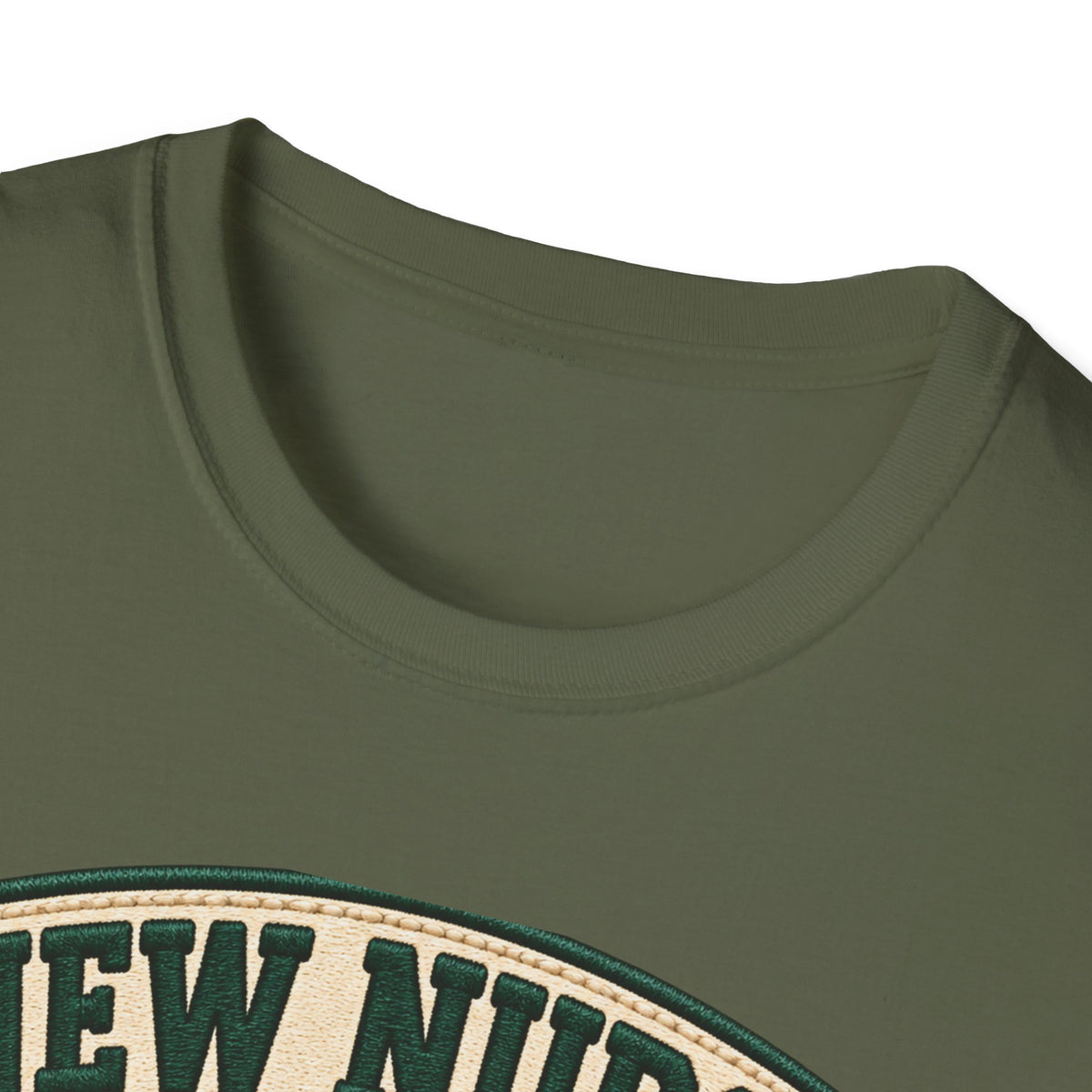 New Nurse Badge T-Shirt — "New Nurse" Vintage Patch Graphic Tee for Nursing Graduates
