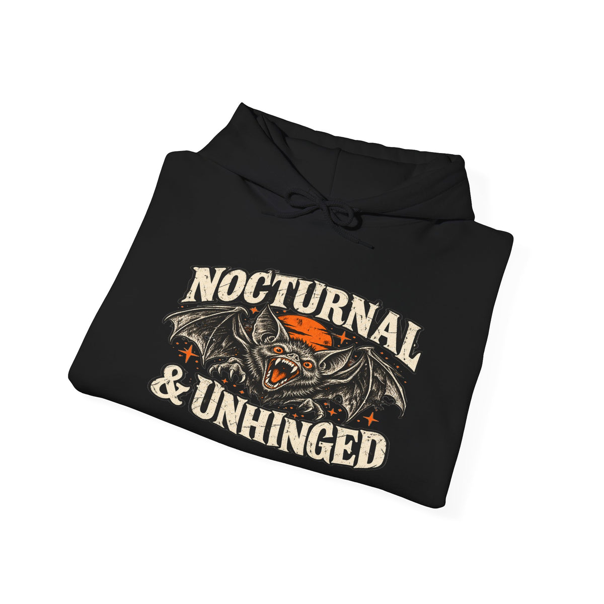 Nocturnal & Unhinged Gothic Bat Hoodie