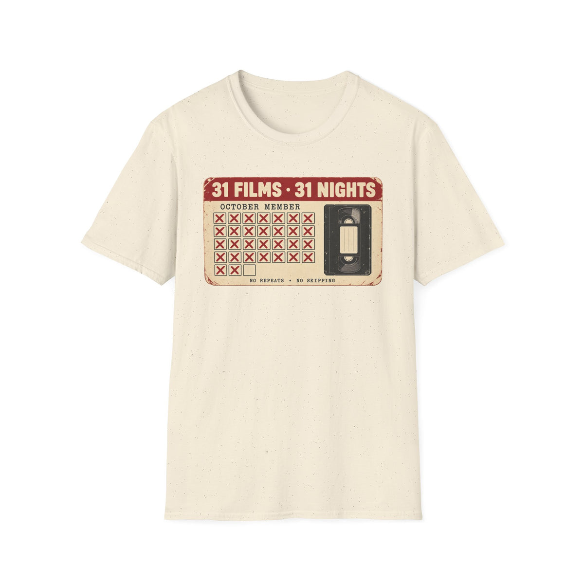 31 Films • 31 Nights Retro VHS Movie Challenge T-Shirt