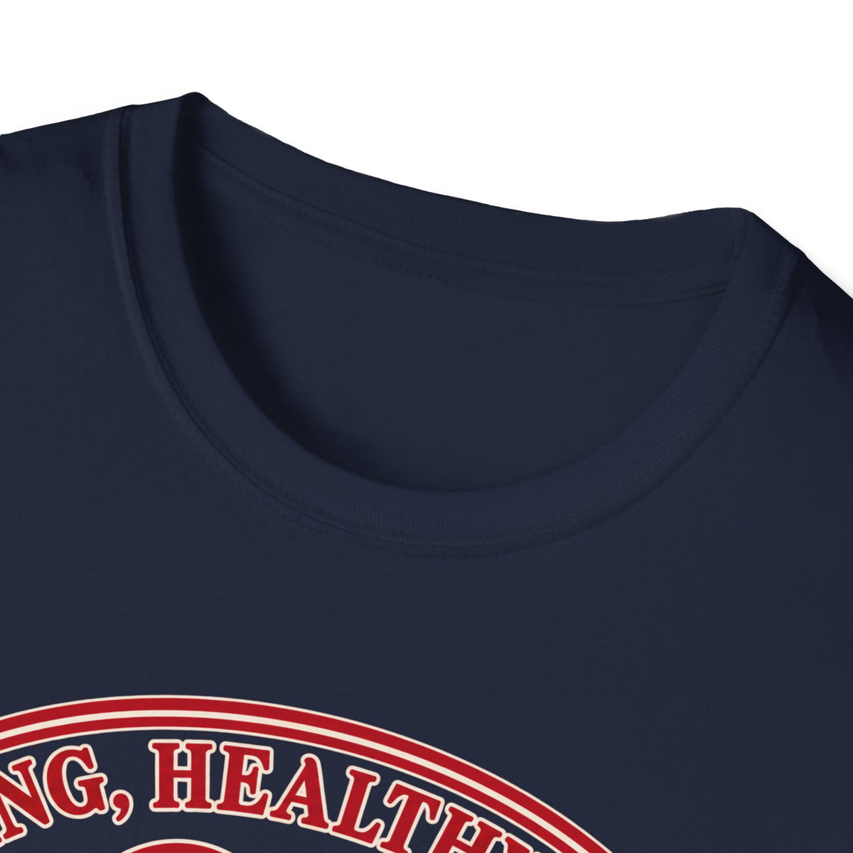 Cuddle Junkie T‑Shirt — "Loving, Healthy Heart" Heartbeat Graphic