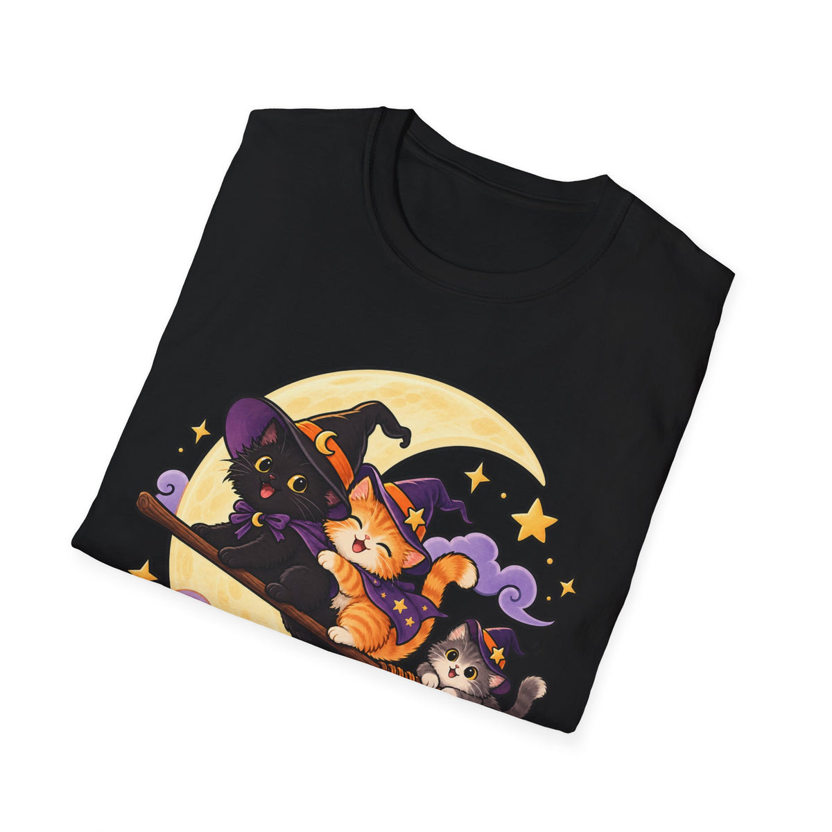 Tiny Coven Witch T-Shirt — Cute Halloween Cat Witches Graphic Tee