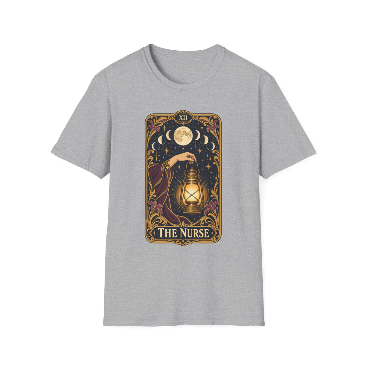 Nurse Tarot Card T-Shirt — 'The Nurse' Lantern Moon Illustration