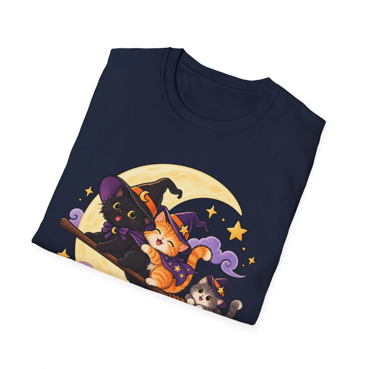 Tiny Coven Witch T-Shirt — Cute Halloween Cat Witches Graphic Tee