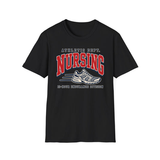 Nursing Athletic Dept T-Shirt – 12-Hour Endurance Vintage Run Tee