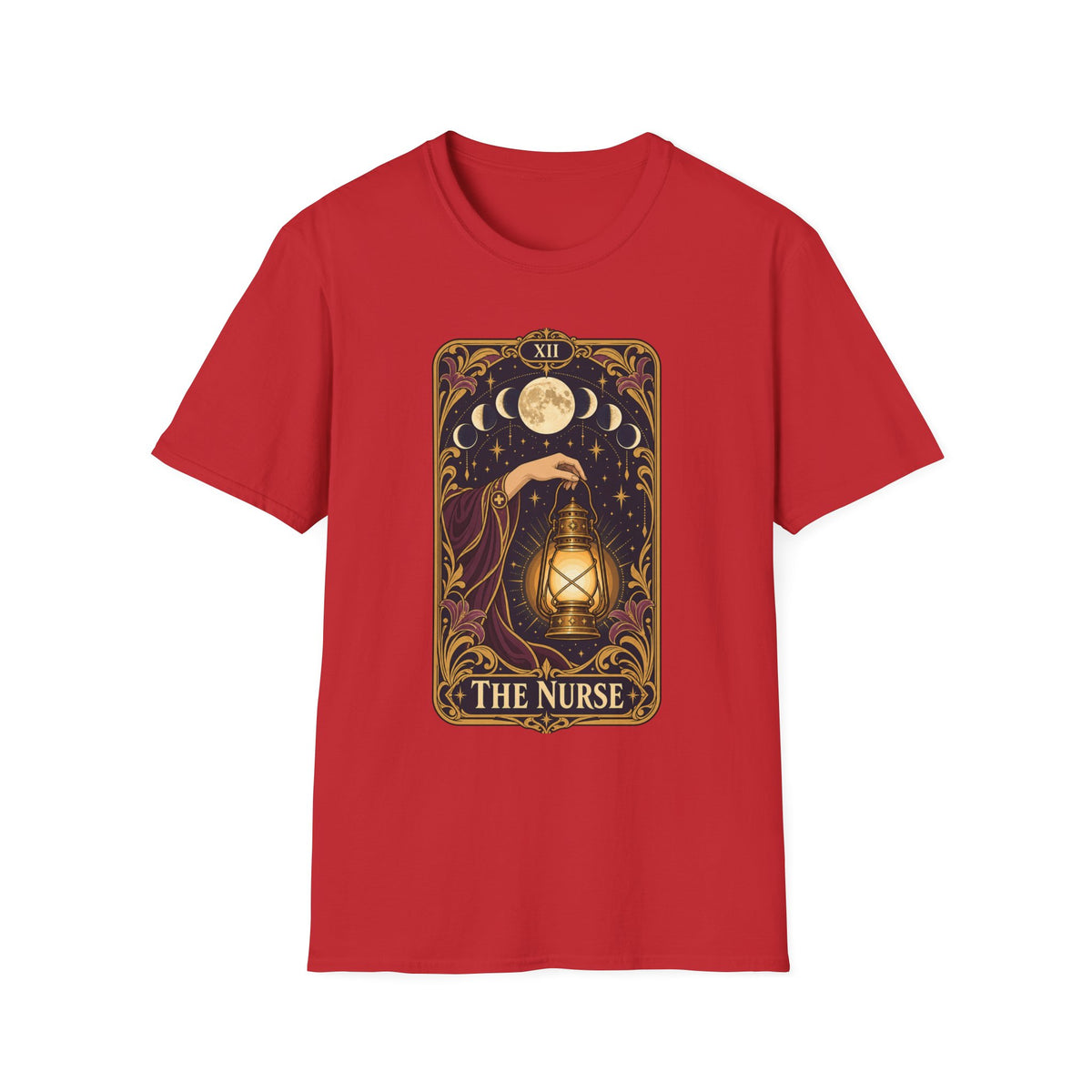 Nurse Tarot Card T-Shirt — 'The Nurse' Lantern Moon Illustration