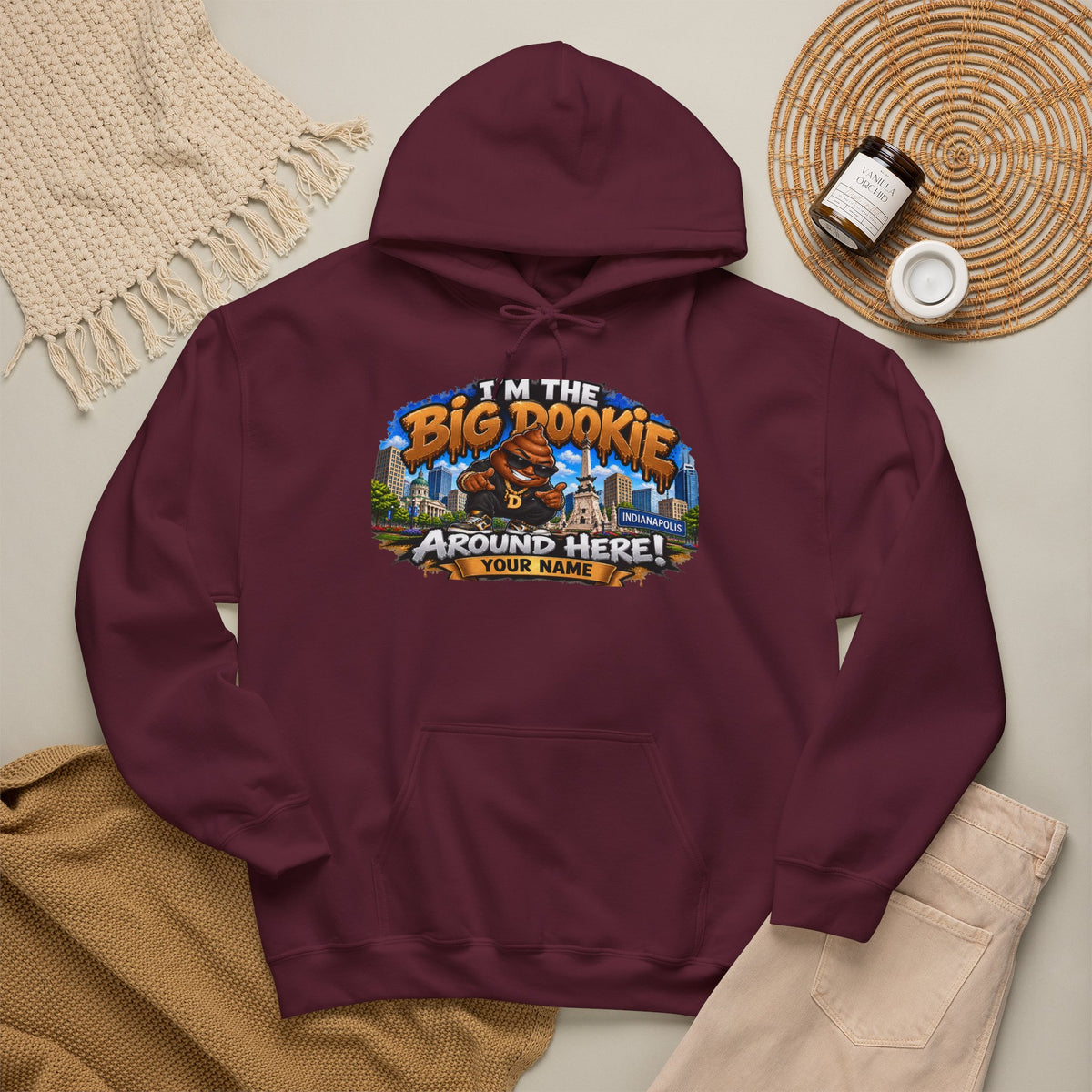 Big Dookie Around Here Hoodie — Customizable Midwest All-Star Graphic Sweatshirt
